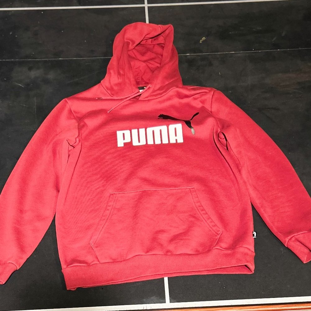 Puma essentials men's hoodie - Deep Red